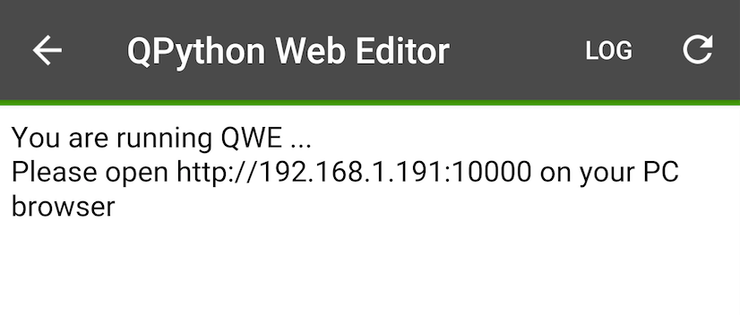 QPython - Start QEditor