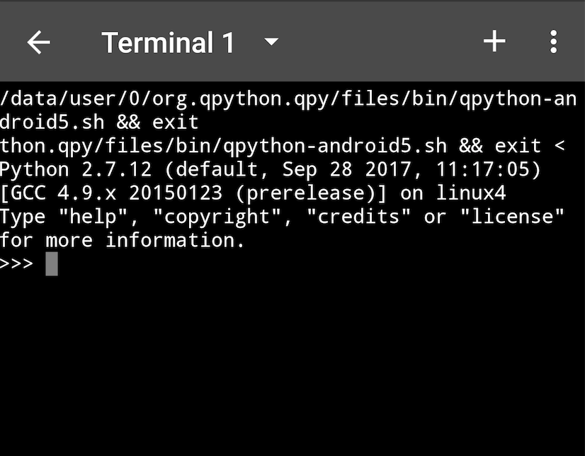 QPython - Terminal